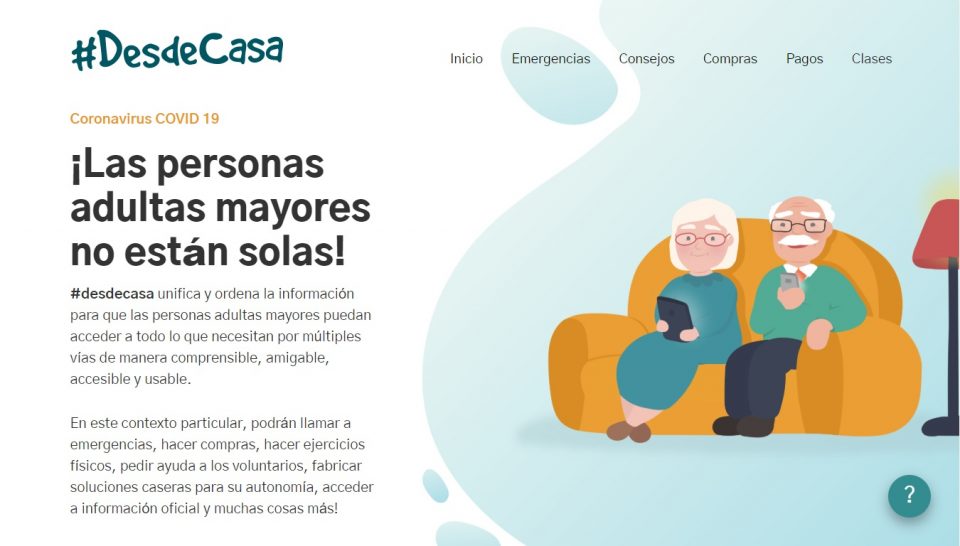 Desde Casa Una Pagina Web Para Ayudar A Los Adultos Mayores En El Aislamiento Vivir Plenamente